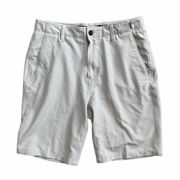 Hurley Shorts Light Grey Size 31Flat Front - Picture 1 of 4